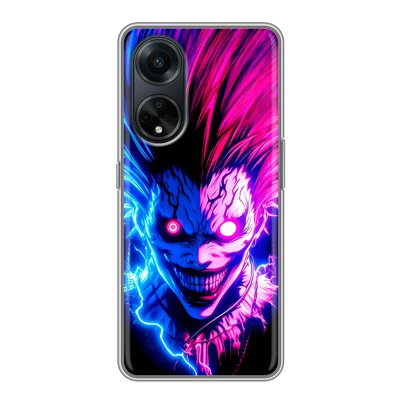 Силиконовый чехол на OPPO A98 с принтом Death note Тетрадь смерти Силиконовый чехол на OPPO A98 с принтом Death note Тетрадь смерти