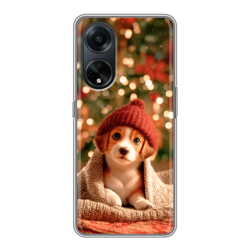 Силиконовый чехол на OPPO A98 с принтом Новый год Силиконовый чехол на OPPO A98 с принтом Новый год