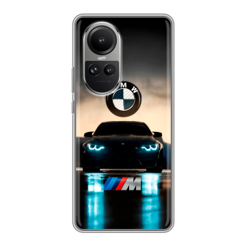 Силиконовый чехол на OPPO Reno10 с принтом БМВ BMW