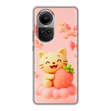 Силиконовый чехол на OPPO Reno10 с принтом для девочек Силиконовый чехол на OPPO Reno10 с принтом для девочек