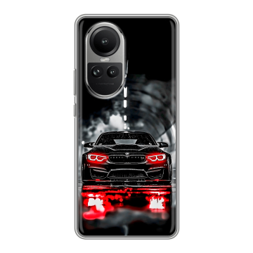 Силиконовый чехол на OPPO Reno10 с принтом BMW БМВ