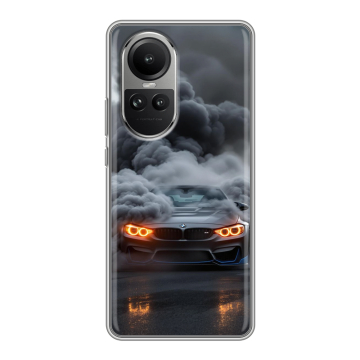 Силиконовый чехол на OPPO Reno10 с принтом BMW БМВ