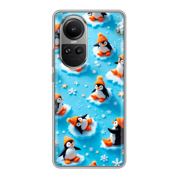 Силиконовый чехол на OPPO Reno10 с принтом Новый год