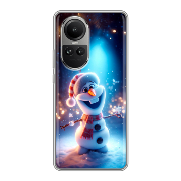 Силиконовый чехол на OPPO Reno10 с принтом Новый год