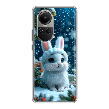 Силиконовый чехол на OPPO Reno10 с принтом Новый год
