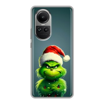 Силиконовый чехол на OPPO Reno10 с принтом Новый год