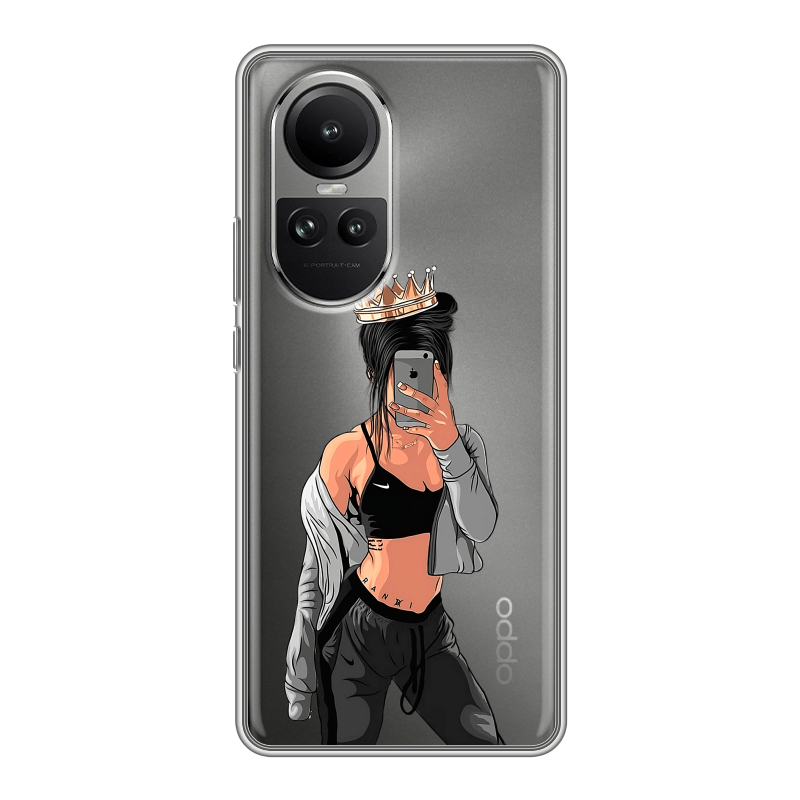 Силиконовый чехол на OPPO Reno10 с принтом Женские принты Силиконовый чехол на OPPO Reno10 с принтом Женские принты