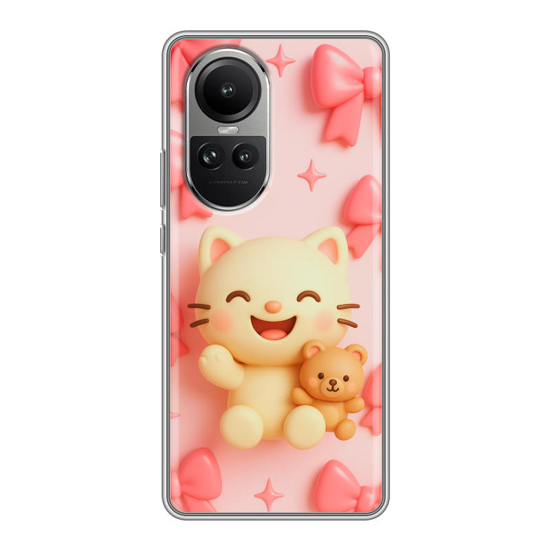 Силиконовый чехол на OPPO Reno10 с принтом для девочек Силиконовый чехол на OPPO Reno10 с принтом для девочек