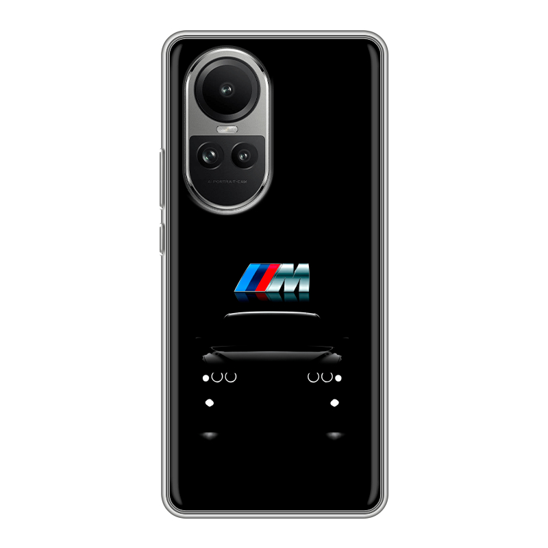 Силиконовый чехол на OPPO Reno10 с принтом БМВ BMW Силиконовый чехол на OPPO Reno10 с принтом БМВ BMW