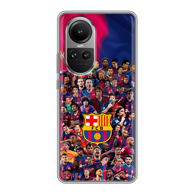 Силиконовый чехол на OPPO Reno10 с принтом Барселона Barcelona Силиконовый чехол на OPPO Reno10 с принтом Барселона Barcelona