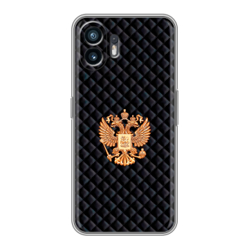 Силиконовый чехол на Nothing Phone (2) с принтом Герб России принт Силиконовый чехол на Nothing Phone (2) с принтом Герб России принт