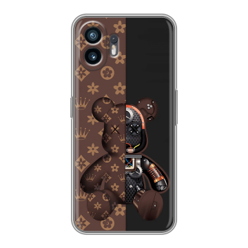 Силиконовый чехол на Nothing Phone (2) с принтом Луи робот Силиконовый чехол на Nothing Phone (2) с принтом Луи робот