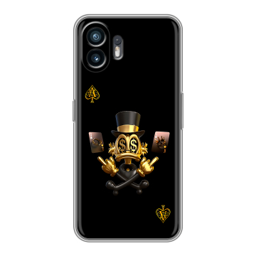 Силиконовый чехол на Nothing Phone (2) с принтом Золотой скрудж макдак
