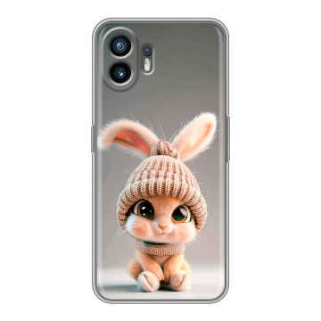 Силиконовый чехол на Nothing Phone (2) с принтом Кролик Силиконовый чехол на Nothing Phone (2) с принтом Кролик