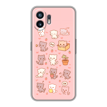 Силиконовый чехол на Nothing Phone (2) с принтом Hello Kitty Хелоу Кити