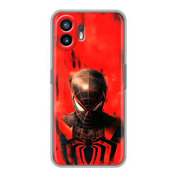 Силиконовый чехол на Nothing Phone (2) с принтом человек паук spiderman Силиконовый чехол на Nothing Phone (2) с принтом человек паук spiderman