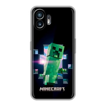 Силиконовый чехол на Nothing Phone (2) с принтом Майнкрафт Minecraft Силиконовый чехол на Nothing Phone (2) с принтом Майнкрафт Minecraft