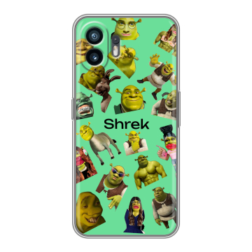 Силиконовый чехол на Nothing Phone (2) с принтом Шрек Shrek Силиконовый чехол на Nothing Phone (2) с принтом Шрек Shrek