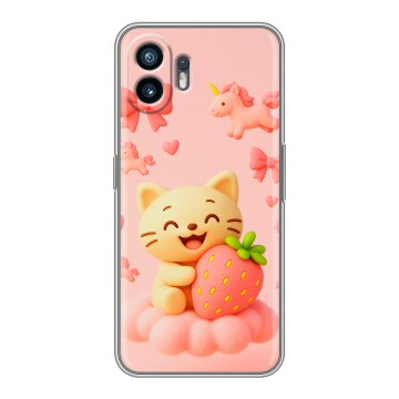 Силиконовый чехол на Nothing Phone (2) с принтом для девочек Силиконовый чехол на Nothing Phone (2) с принтом для девочек