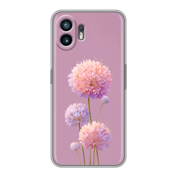 Силиконовый чехол на Nothing Phone (2) с принтом Цветы Силиконовый чехол на Nothing Phone (2) с принтом Цветы