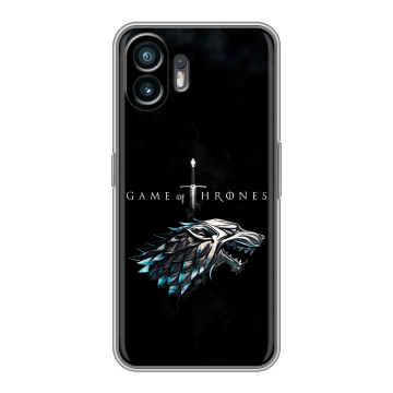 Силиконовый чехол на Nothing Phone (2) с принтом Игра Престолов Game Thrones