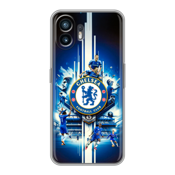 Силиконовый чехол на Nothing Phone (2) с принтом Chelsea Челси