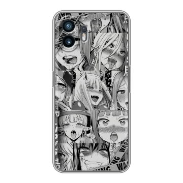 Силиконовый чехол на Nothing Phone (2) с принтом Ahegao Ахегао Аниме