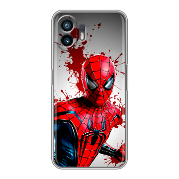 Силиконовый чехол на Nothing Phone (2) с принтом Spiderman Человек паук