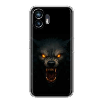 Силиконовый чехол на Nothing Phone (2) с принтом Волк
