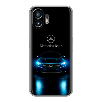 Силиконовый чехол на Nothing Phone (2) с принтом Mercedes Мерседес