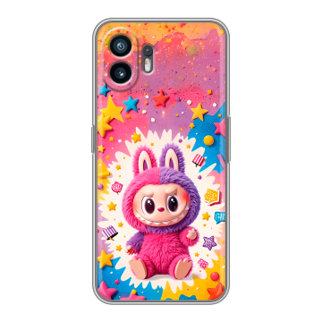 Силиконовый чехол на Nothing Phone (2) с принтом Labubu Лабубу Силиконовый чехол на Nothing Phone (2) с принтом Labubu Лабубу