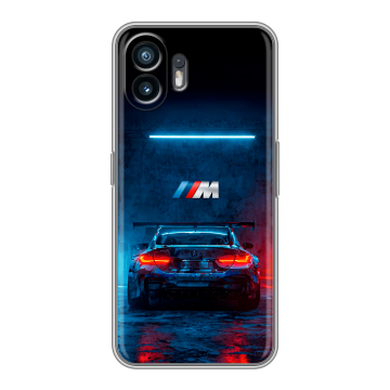 Силиконовый чехол на Nothing Phone (2) с принтом BMW БМВ Силиконовый чехол на Nothing Phone (2) с принтом BMW БМВ