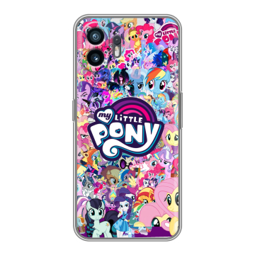 Силиконовый чехол на Nothing Phone (2) с принтом My little pony Дружба чудо Силиконовый чехол на Nothing Phone (2) с принтом My little pony Дружба чудо