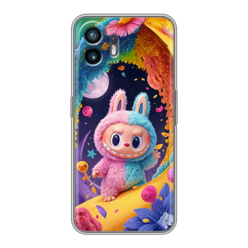 Силиконовый чехол на Nothing Phone (2) с принтом Labubu Лабубу