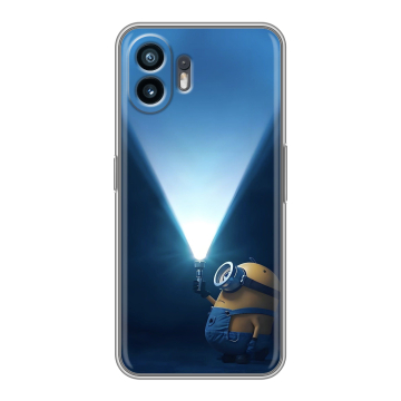 Силиконовый чехол на Nothing Phone (2) с принтом Миньоны Силиконовый чехол на Nothing Phone (2) с принтом Миньоны