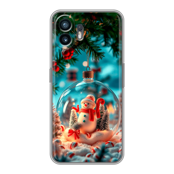 Силиконовый чехол на Nothing Phone (2) с принтом Новый год Силиконовый чехол на Nothing Phone (2) с принтом Новый год