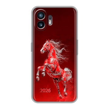 Силиконовый чехол на Nothing Phone (2) с принтом Новый год Силиконовый чехол на Nothing Phone (2) с принтом Новый год