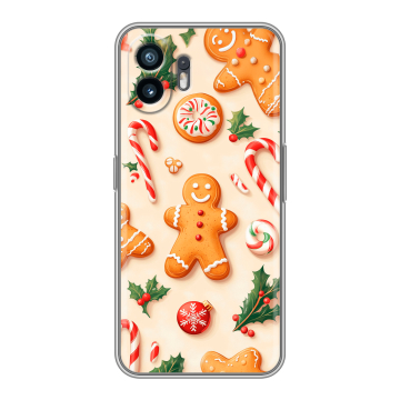 Силиконовый чехол на Nothing Phone (2) с принтом Новый год Силиконовый чехол на Nothing Phone (2) с принтом Новый год