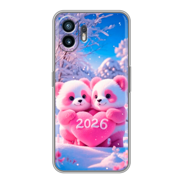 Силиконовый чехол на Nothing Phone (2) с принтом Новый год Силиконовый чехол на Nothing Phone (2) с принтом Новый год