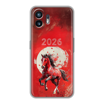 Силиконовый чехол на Nothing Phone (2) с принтом Новый год Силиконовый чехол на Nothing Phone (2) с принтом Новый год
