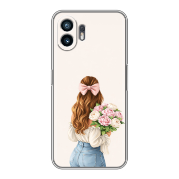 Силиконовый чехол на Nothing Phone (2) с принтом женский Силиконовый чехол на Nothing Phone (2) с принтом женский