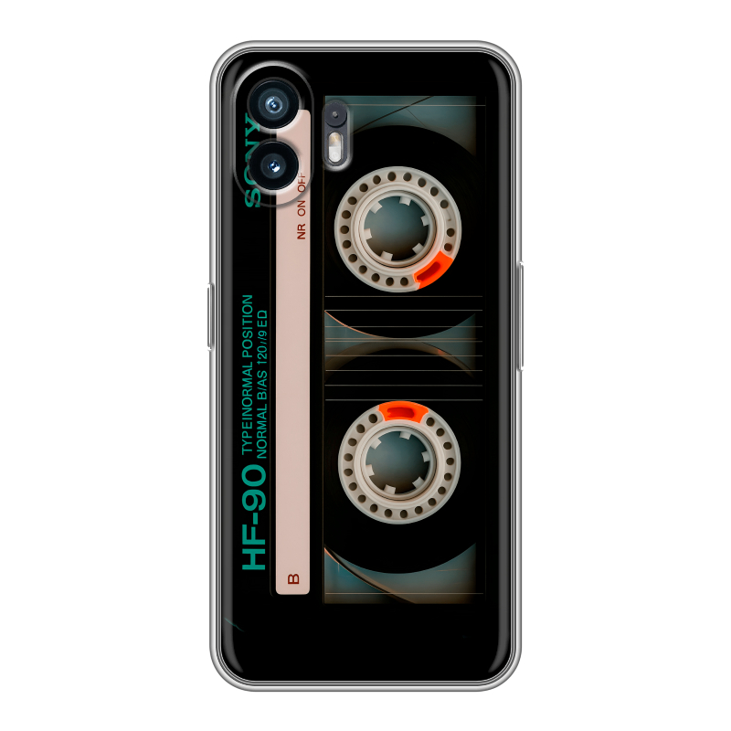Силиконовый чехол на Nothing Phone (2) с принтом Кассета Силиконовый чехол на Nothing Phone (2) с принтом Кассета