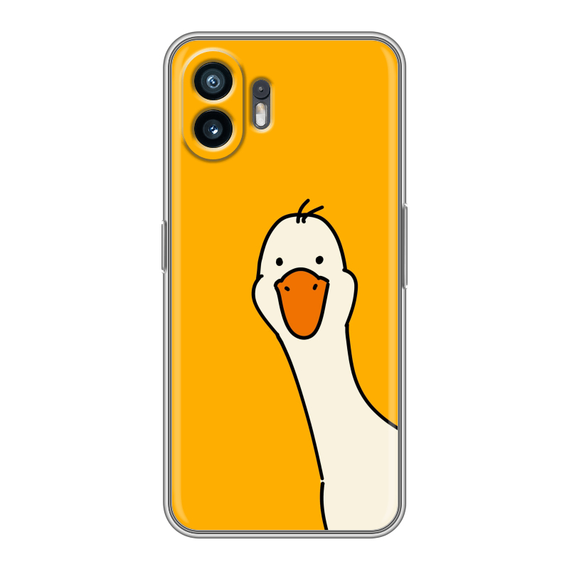 Силиконовый чехол на Nothing Phone (2) с принтом Утка Силиконовый чехол на Nothing Phone (2) с принтом Утка