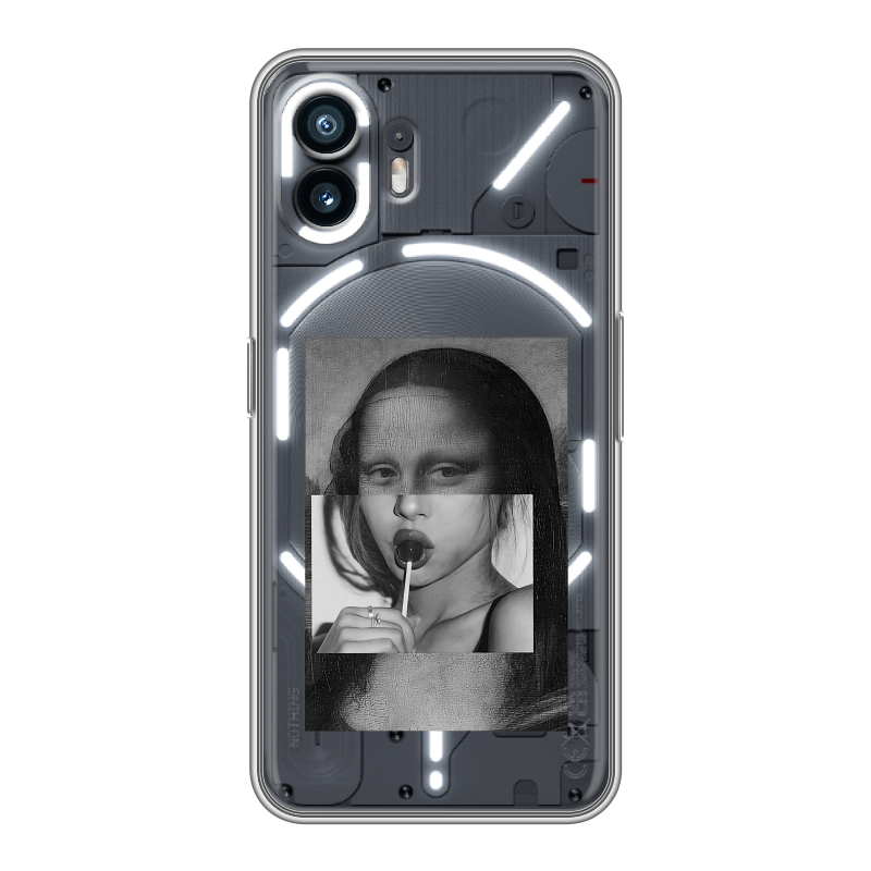 Силиконовый чехол на Nothing Phone (2) с принтом Мона Лиза Силиконовый чехол на Nothing Phone (2) с принтом Мона Лиза