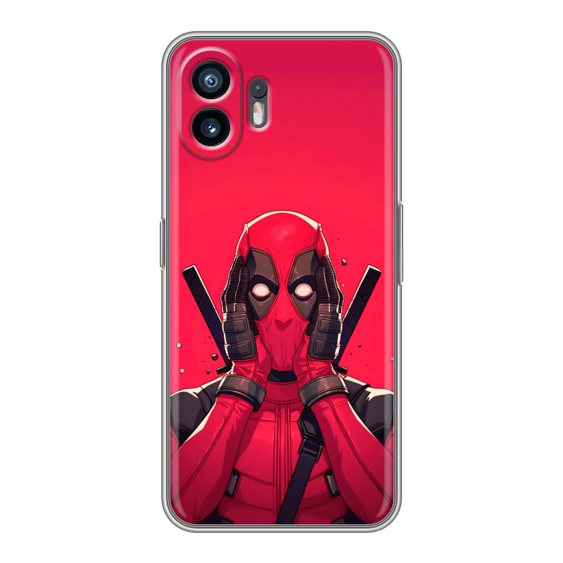 Силиконовый чехол на Nothing Phone (2) с принтом Дедпул Deadpool Силиконовый чехол на Nothing Phone (2) с принтом Дедпул Deadpool