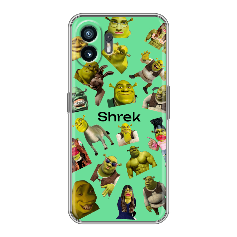 Силиконовый чехол на Nothing Phone (2) с принтом Шрек Shrek Силиконовый чехол на Nothing Phone (2) с принтом Шрек Shrek