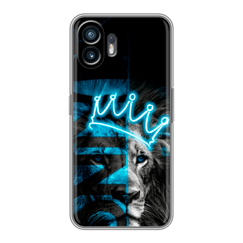 Силиконовый чехол на Nothing Phone (2) с принтом Король лев Силиконовый чехол на Nothing Phone (2) с принтом Король лев