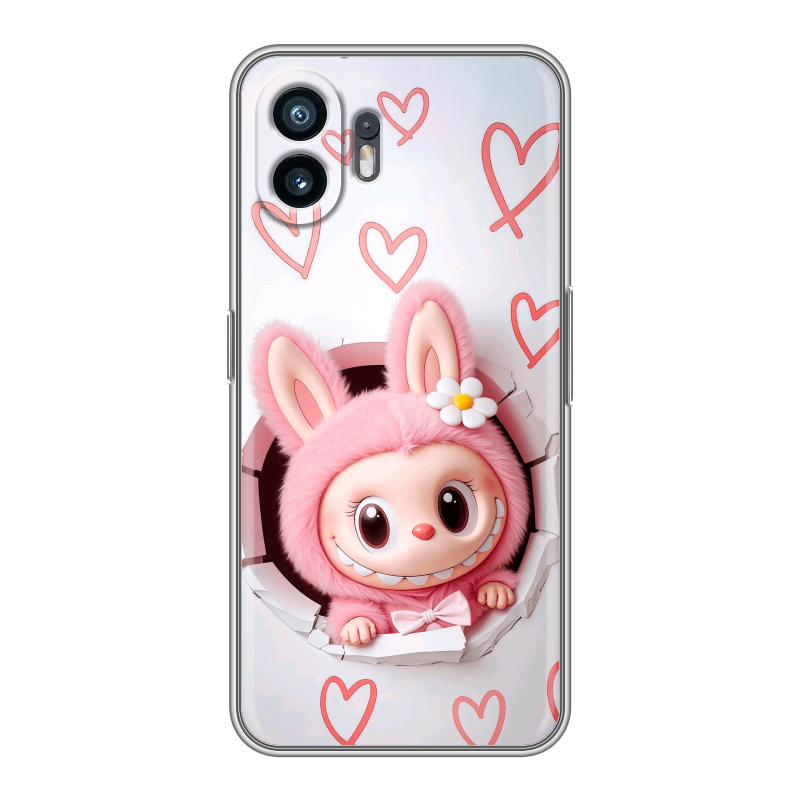 Силиконовый чехол на Nothing Phone (2) с принтом Labubu Лабубу Силиконовый чехол на Nothing Phone (2) с принтом Labubu Лабубу