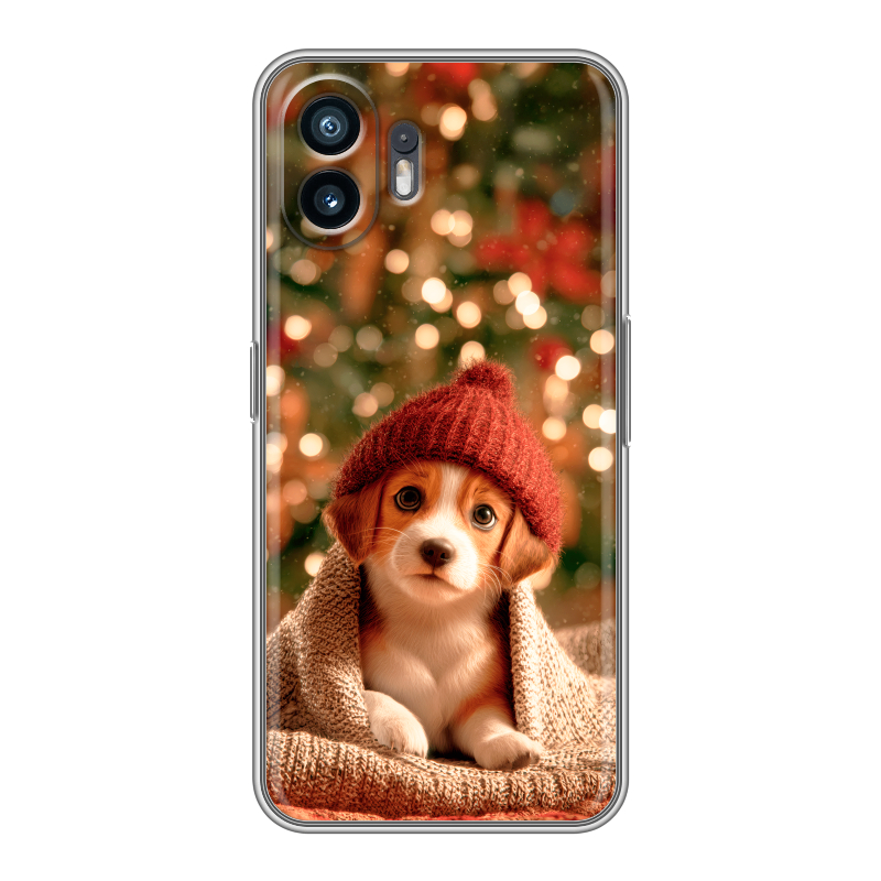 Силиконовый чехол на Nothing Phone (2) с принтом Новый год Силиконовый чехол на Nothing Phone (2) с принтом Новый год