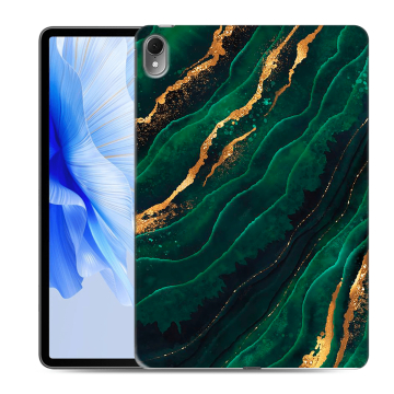 Силиконовый чехол на планшета Huawei MatePad Air с принтом Мрамор зеленое золото Силиконовый чехол на планшета Huawei MatePad Air с принтом Мрамор зеленое золото